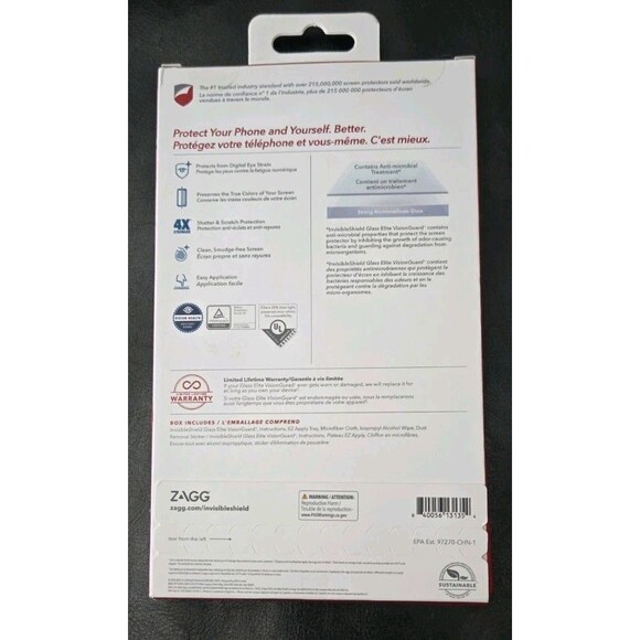 ZAGG Invisable Sheild Vision Guard + Screen Protector Apple IPhone 12 Pro Max - Picture 3 of 6